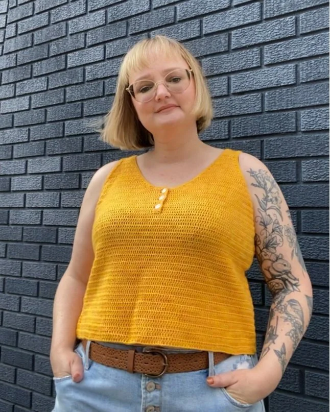 Daphne Henley Tank Top: Pattern Tester Showcase — Tinderbox Crochet